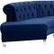 Valentino Sectional Sofa 697 in Fabric by Meridian w/Options