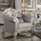 Vendome II Chair LV01331 in Ivory Fabric by Acme w/Options