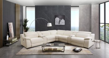 70009 Power Motion Sectional Sofa in Oyster by Manwah Cheers [SFMLSS-70009 Oyster]