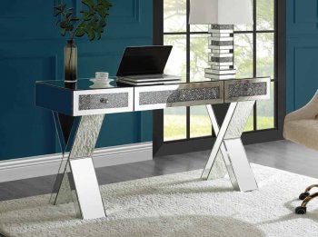 Noralie Writing Desk 93116 in Mirrored by Acme [AMOD-93116 Noralie]