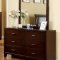 CM7807 Enrico V Bedroom in Brown Cherry w/Platform Bed & Options