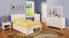 Caren Kids Bedroom Set CM7902WH in White w/Options