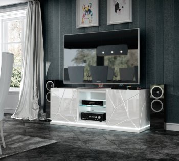 Kiu TV Stand in White by ESF [EFTV-Kiu White]