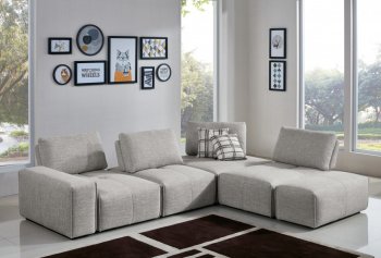 Platte Sectional Sofa 1675 in Grey Fabric by VIG [VGSS-1675 Platte Grey]