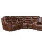 Putnam Power Motion Sectional Sofa 9405 in Brown by Homelegance