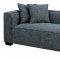 Jaylene Sectional Sofa CM6120 in Gray Linen Fabric w/Options