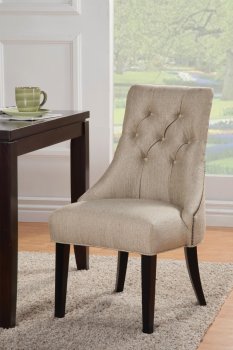 104033 Accent Chair Set of 2 in Sand Fabric by Coaster [CRCC-104033]