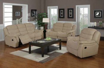 Beige Fabric Modern Motion Sofa & Loveseat Set w/Options [AMS-15220-Caray]