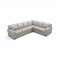 Goma Sectional Sofa LV02195 in Light Gray Leather by Mi Piace