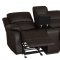 Clarkdale Recliner Sofa 9928DBR in Dark Brown by Homelegance