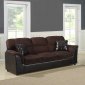 9706 Lombard Sofa by Homelegance in Chocolate w/Options