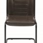 Chambler 122133 Set 4 of Dining Chairs in Brown Leatherette