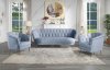 Bayram Sofa LV00207 in Light Gray Velvet by Acme w/Options