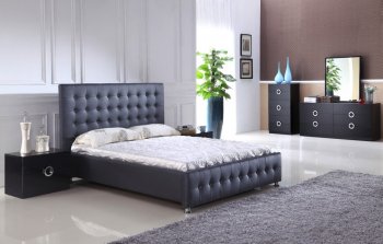 Rimni Bedroom in Black by American Eagle w/Optional Casegoods [AEBS-Rimni-Infinity Black]