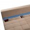 98 Sofa Bed Convertible in Beige Fabric by ESF