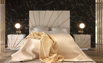 Oro Bedroom in White by ESF w/Options [EFBS-Oro White]