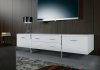 MD213-LAQ Allen Media Cabinet by Modloft in White Lacquer