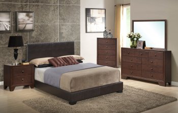 8103-Br Alisa Bedroom Set in Brown by Global w/Options [GFBS-8103-Br-Alisa]