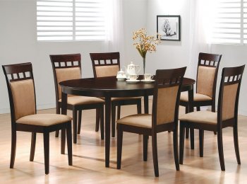 Gabriel Dinette 5Pc Set 100770 in Cappuccino by Coaster [CRDS-100770-100773 Gabriel]