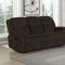 Jennings Motion Sofa 610251 in Brown by Coaster w/Options