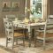 Hand-Distressed Black & Antique Cherry Dinette Table w/Options