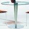 Glass Top & Stainless Steel Base Modern Dining Table w/Options