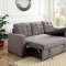 Chambord Sectional Sofa 55555 in Gray Fabric by Acme