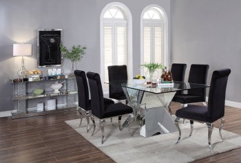 Noralie Dining Table 71280 by Acme w/Optional 62072 Chairs [AMDS-71280-62072 Noralie]