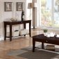 F6279 3Pc Coffee & End Table Set in Espresso by Poundex