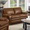 Matera Sofa & Loveseat Set in Brown Leather w/Options