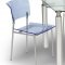 Clear Glass Top Modern Dinette Table w/Brushed Aluminum Legs