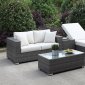 Somani CM-OS2128-23 4 Pc Outdoor Patio Set in Ivory & Gray