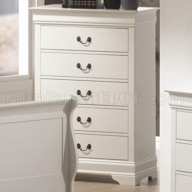  COASTER Furniture Louis Philippe 6-Drawer Dresser White 204693  : Home & Kitchen