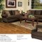 Truffle Fabric Modern Sofa & Loveseat Set w/Options