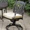 Chiara I Patio Table CM-OT2303-T in Black w/CM-OT2303-AC Chairs