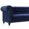 Hanny Sofa TOV-S99 in Navy Velvet Fabric by TOV Furniture