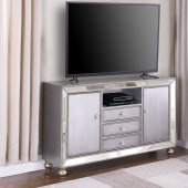 722271 60" TV Console in Metallic Platinum by Coaster