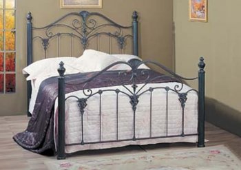 Antique Style Bed with Scroll Details [AMBS-N118-9610]