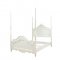 00995 Pearl Kids Bedroom in White by Acme w/Post Bed & Options