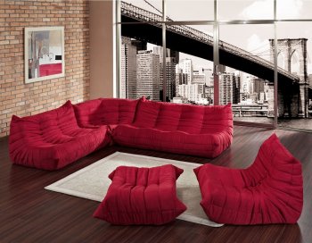 Waverunner EEI-901-RED Sofa in Red by Modway w/Options [MWS-EEI-901-RED-Waverunner]