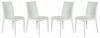 Weave Set of 4 Indoor/Outdoor Chairs MC19W in White - LeisureMod