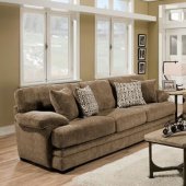 Abrianna Sofa SM5162BR in Brown Chenille Fabric w/Options