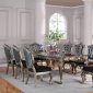 Chantelle Dining Table 60547 in Antique Platinum by Acme