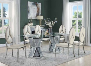 Noralie Dining Table DN00722 by Acme w/Optional Cyrene Chairs [AMDS-DN00722 Noralie]