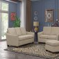 Dodge Sofa & Loveseat Set in Beige Fabric w/Options