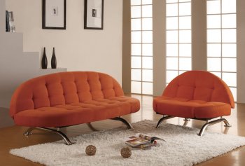 Copper, Kiwi or Black Microfiber Stylish Sleeper Sofa [LSSB-CAPITOLA]