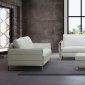 Constantin Sofa in White Leather by J&M w/Options