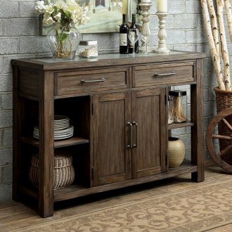 Colette CM3562SV Server in Rustic Oak