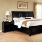 Castor Bedroom CM7590BK in Black w/Storage Footboard w/Options