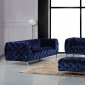 Mercer 646 Sofa in Navy Velvet Fabric w/Optional Items